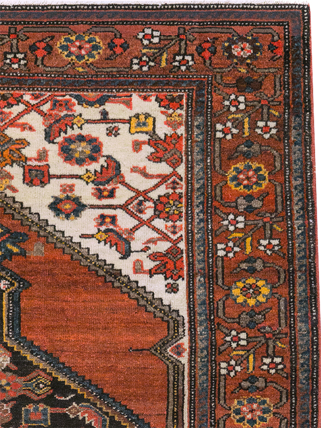 Antique Persian Malayer Accent Rug, No.21531 - Gsblank