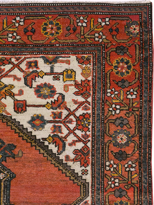 Antique Persian Malayer Accent Rug, No.21531 - Gsblank