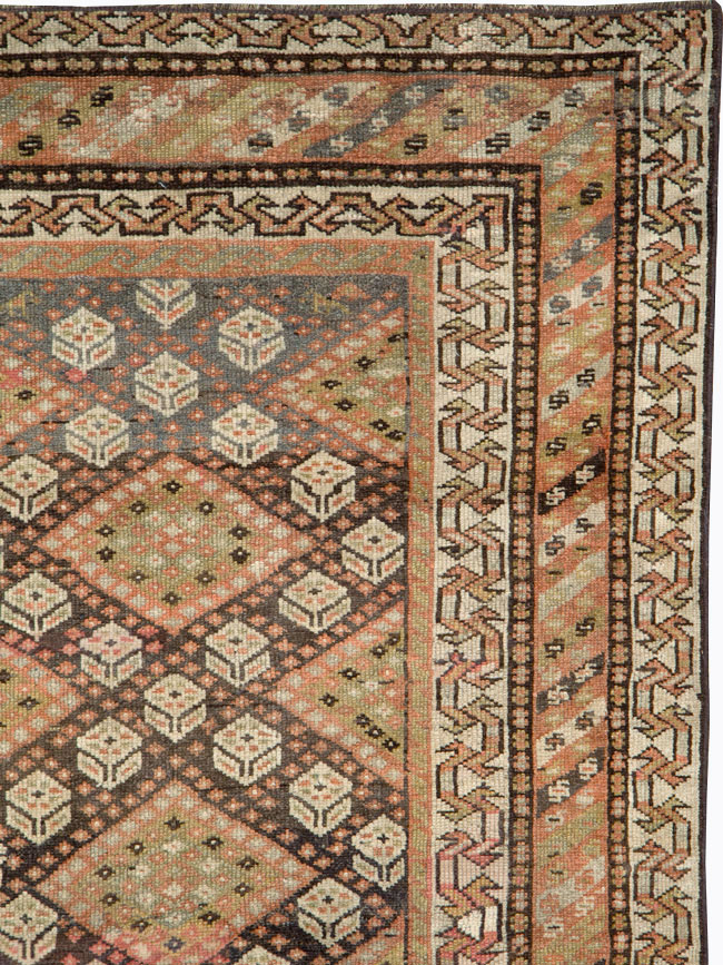 Antique Persian Khamseh Rug, No.21532 - Gsblank