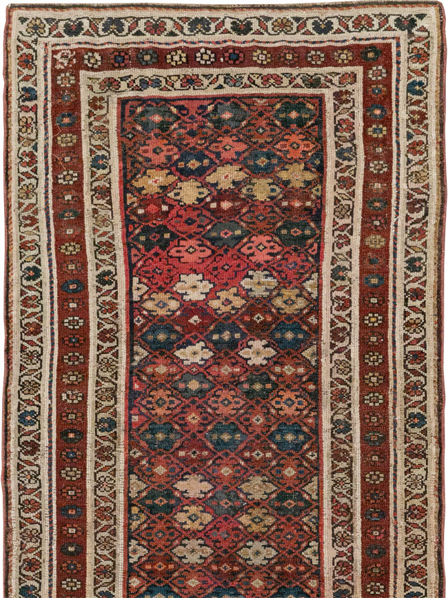 Antique Persian Kurdish Runner, No.21535 - Gsblank