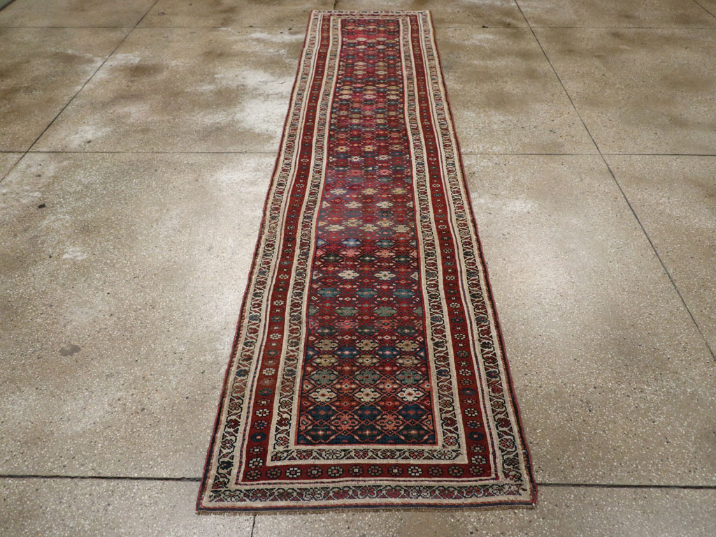 Antique Persian Kurdish Runner, No.21535 - Gsblank