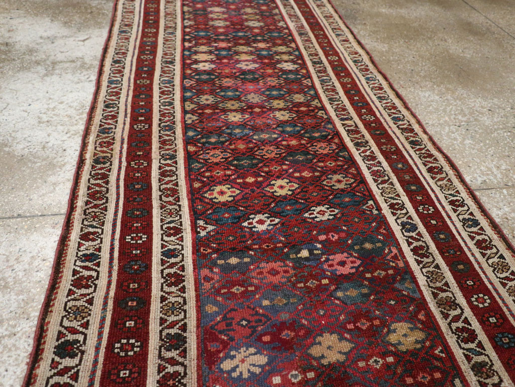 Antique Persian Kurdish Runner, No.21535 - Gsblank