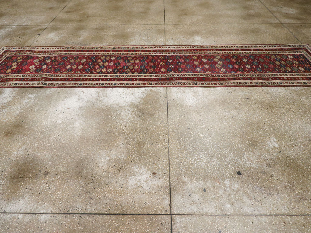 Antique Persian Kurdish Runner, No.21535 - Gsblank