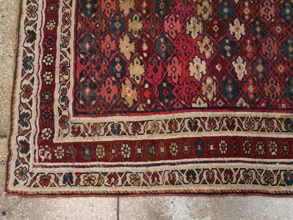 Antique Persian Kurdish Runner, No.21535 - Gsblank