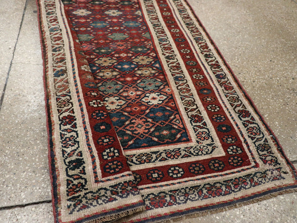 Antique Persian Kurdish Runner, No.21535 - Gsblank