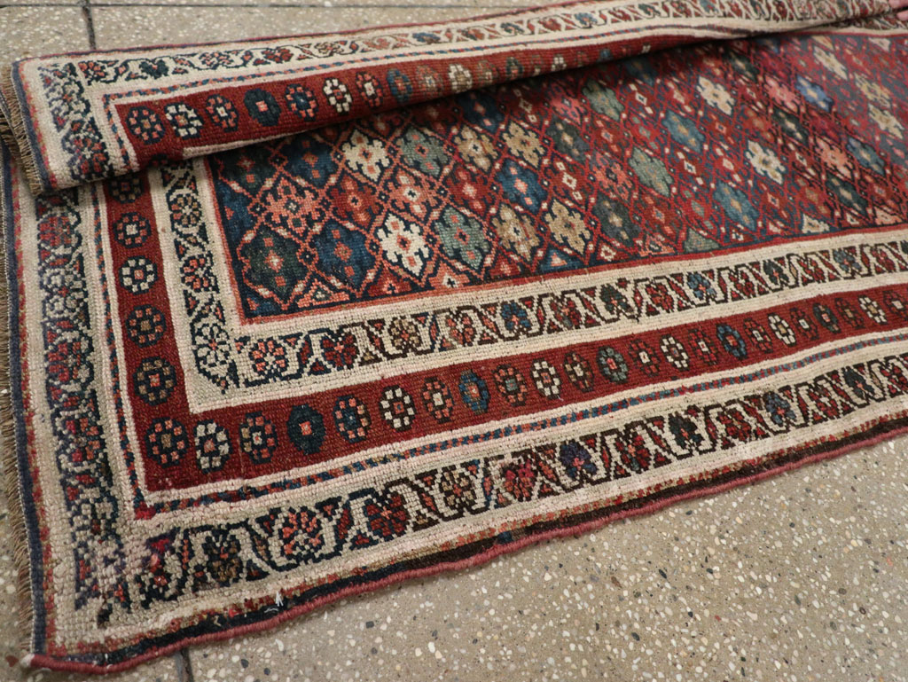 Antique Persian Kurdish Runner, No.21535 - Gsblank