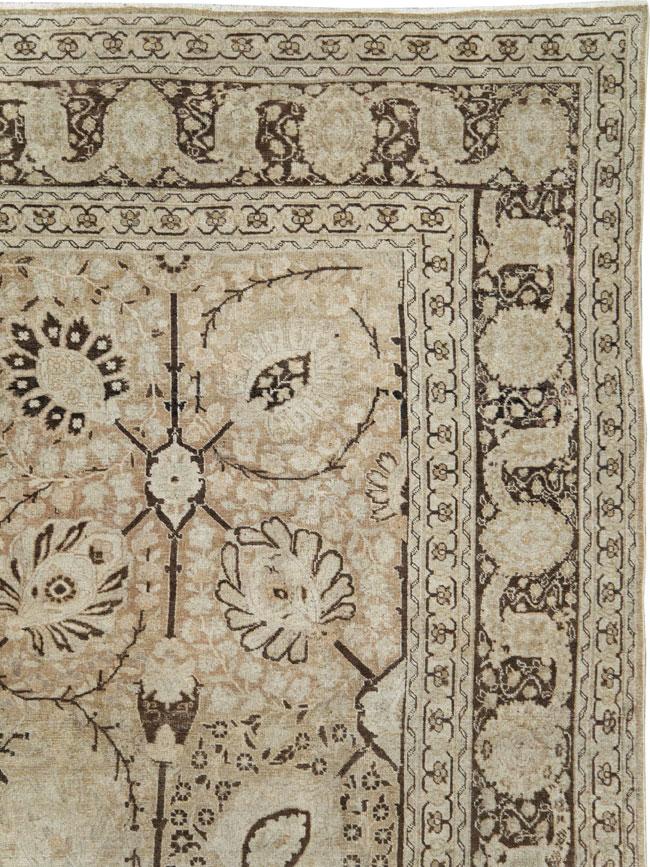 Antique Persian Tabriz Carpet, No.21553 - Gsblank