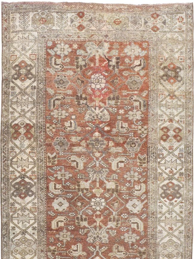 Vintage Persian Malayer Runner, No.21566 - Gsblank