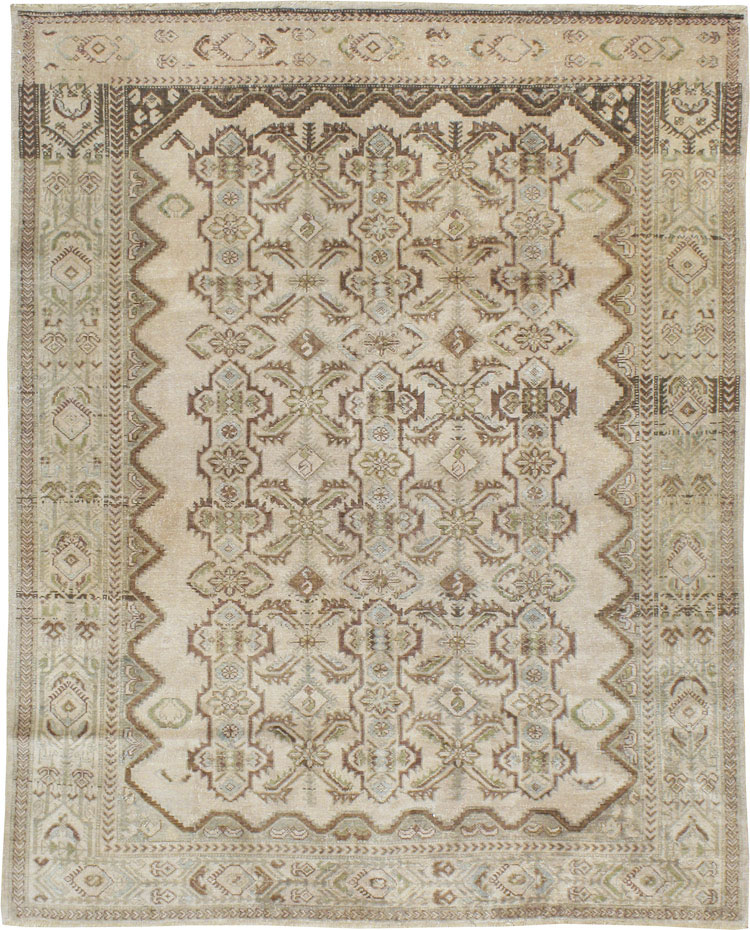 Vintage Persian Malayer Square Carpet, No.21569 - Gsblank