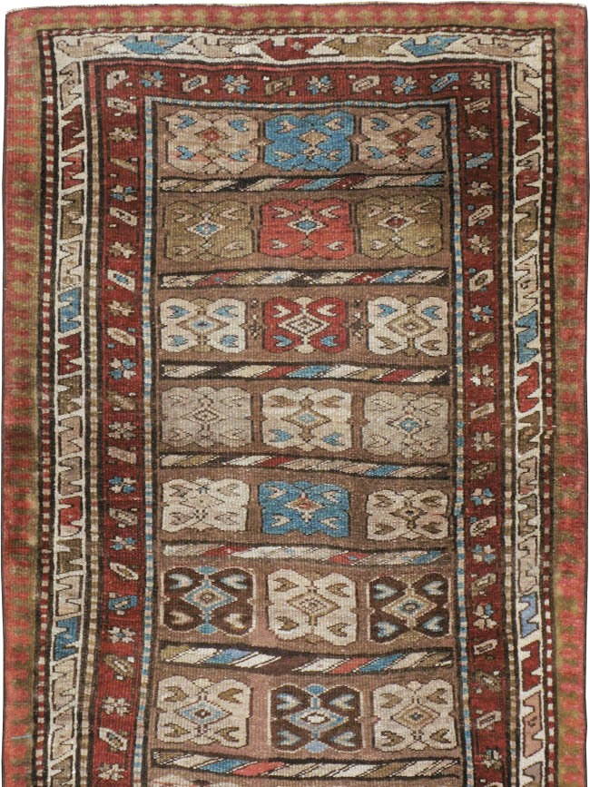 Antique Persian Kurdish Runner, No.21572 - Gsblank