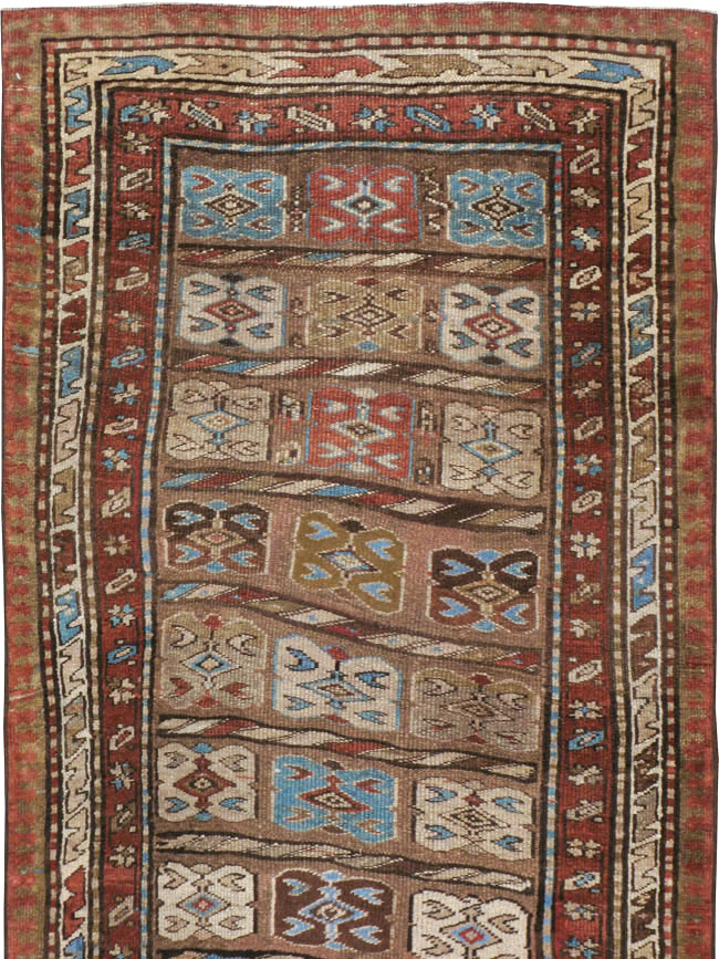 Antique Persian Kurdish Runner, No.21572 - Gsblank