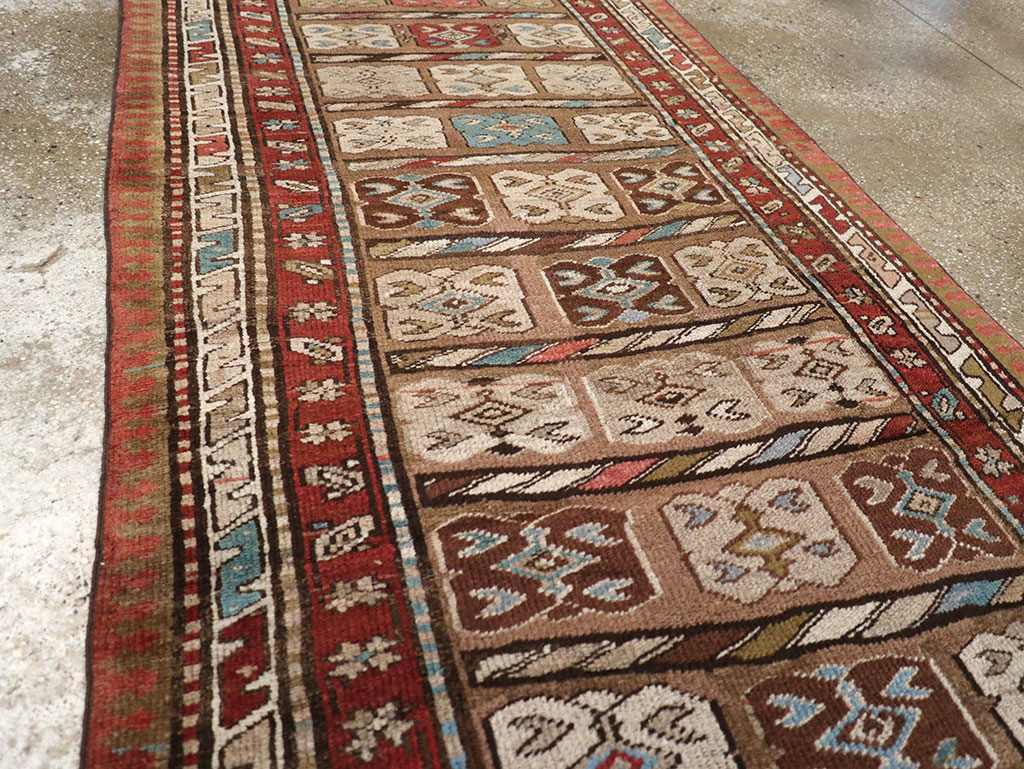 Antique Persian Kurdish Runner, No.21572 - Gsblank