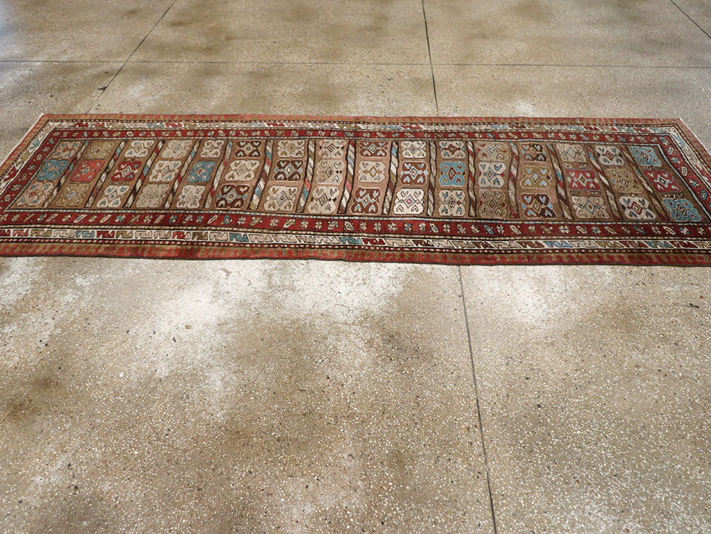 Antique Persian Kurdish Runner, No.21572 - Gsblank