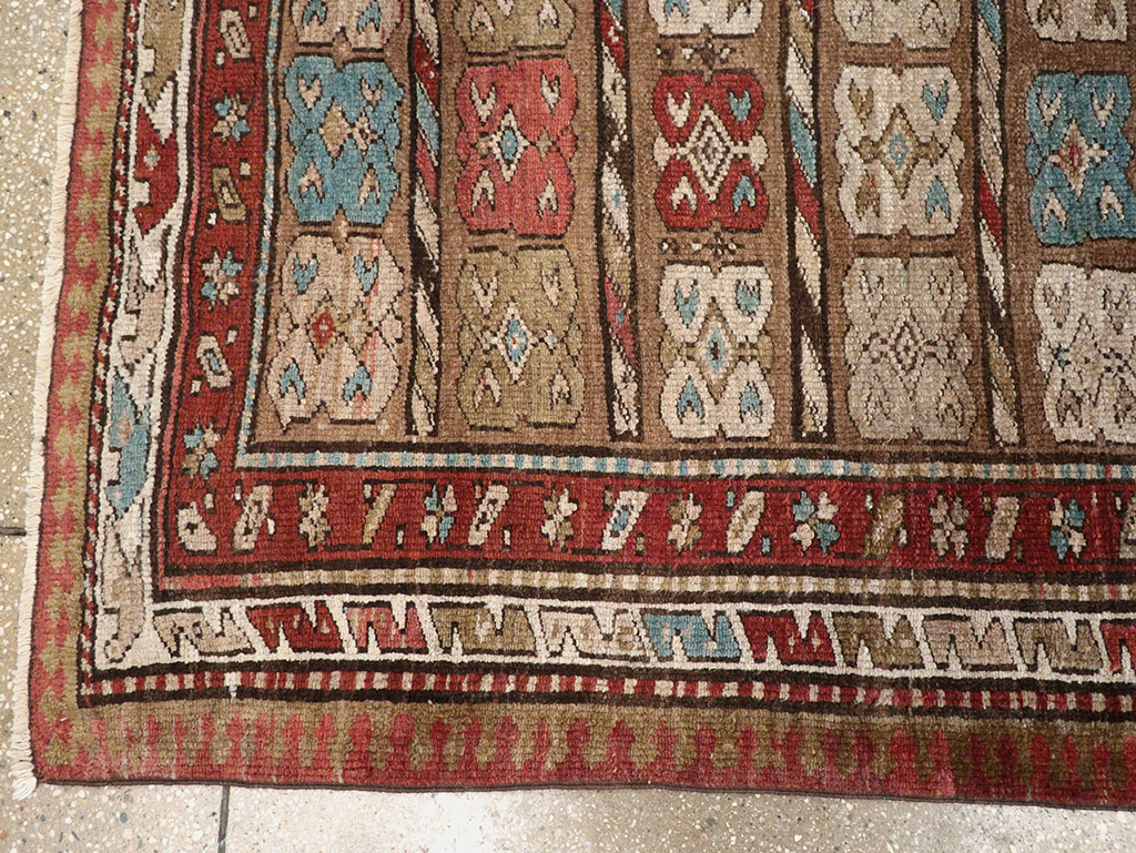 Antique Persian Kurdish Runner, No.21572 - Gsblank