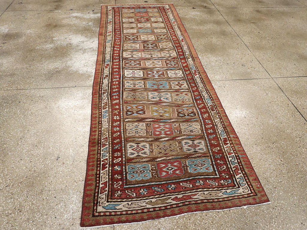 Antique Persian Kurdish Runner, No.21572 - Gsblank