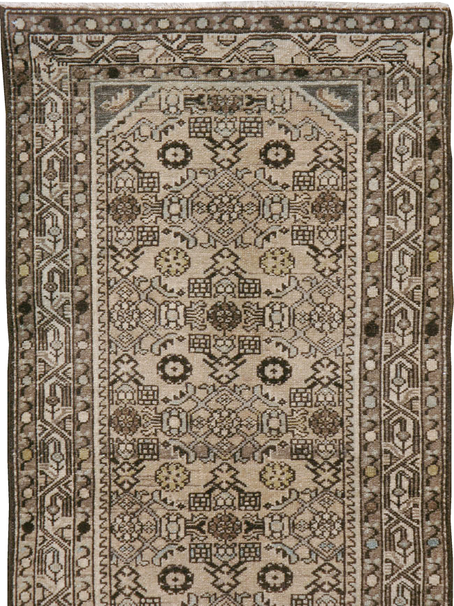 Vintage Persian Malayer Long Runner, No.21580 - Gsblank