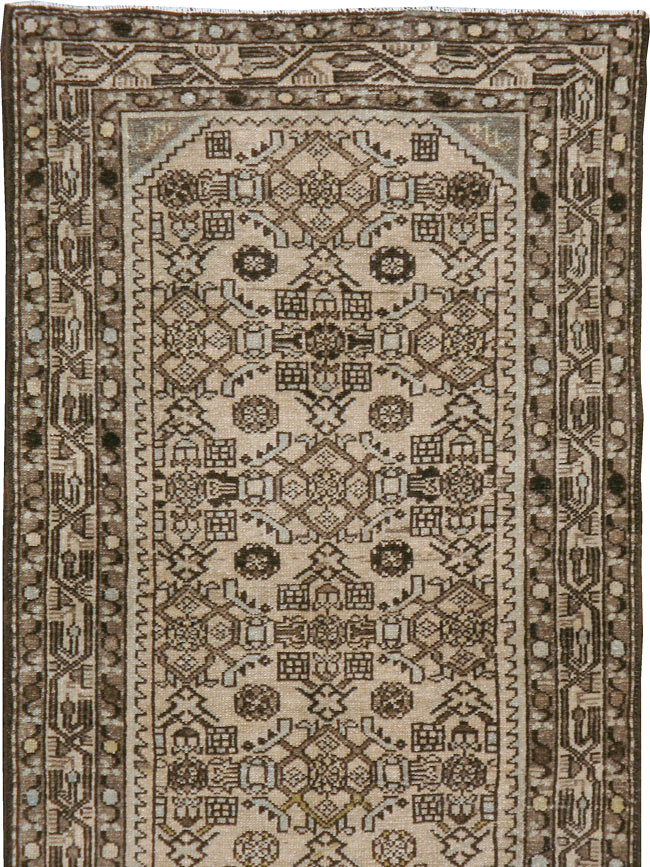 Vintage Persian Malayer Long Runner, No.21580 - Gsblank