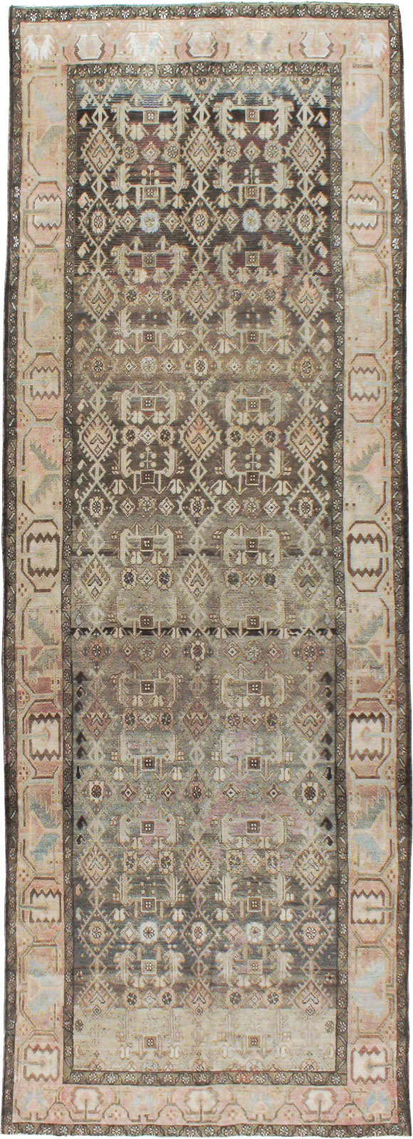 Vintage Persian Malayer Wide Gallery Runner, No.21602 - Gsblank