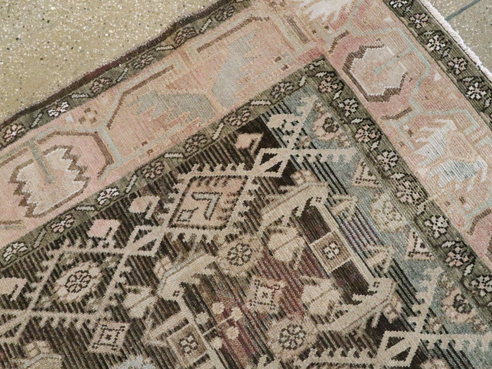 Vintage Persian Malayer Wide Gallery Runner, No.21602 - Gsblank