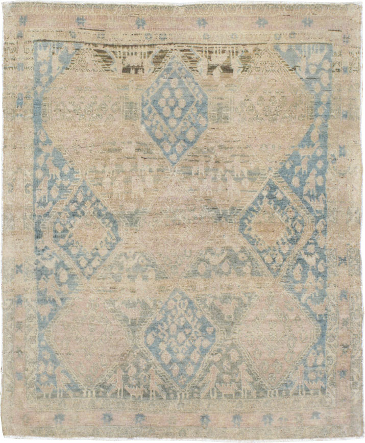 Vintage Afshar Square Rug, No.21620 - Gsblank