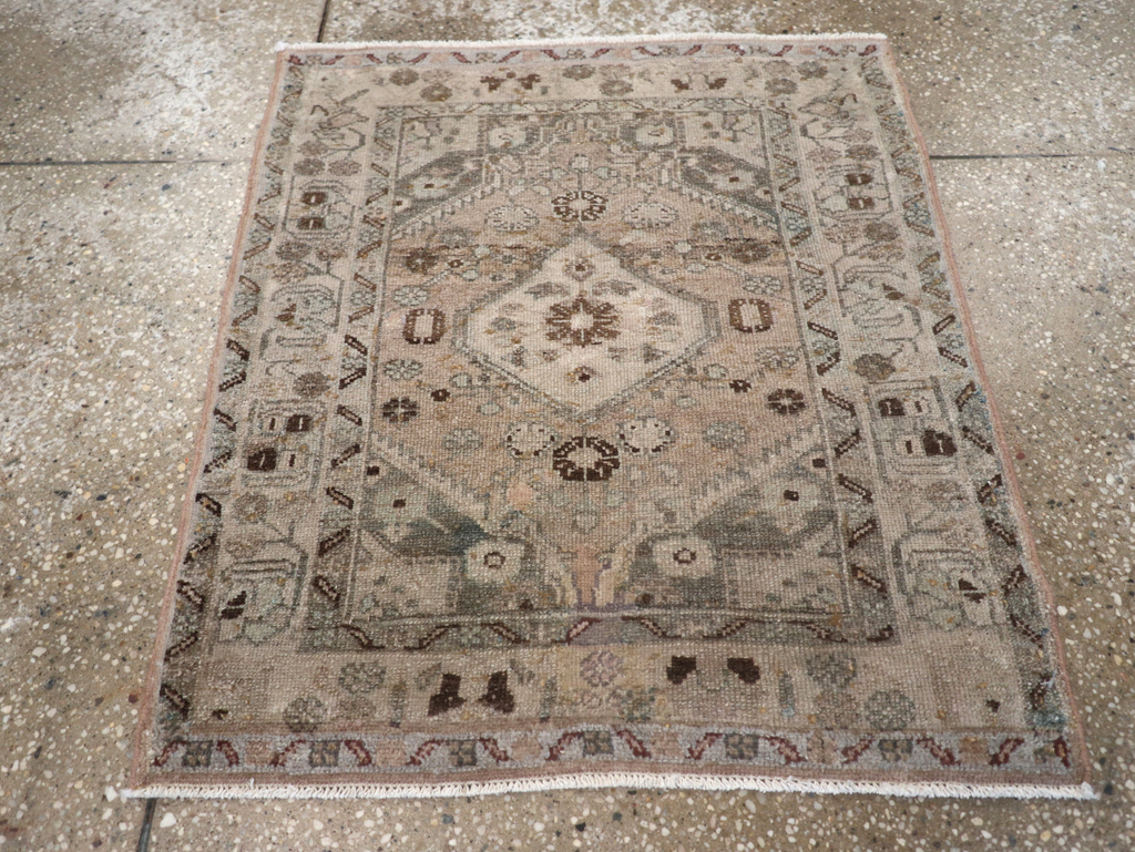 Vintage Persian Malayer Square Rug, No.21626 - Gsblank
