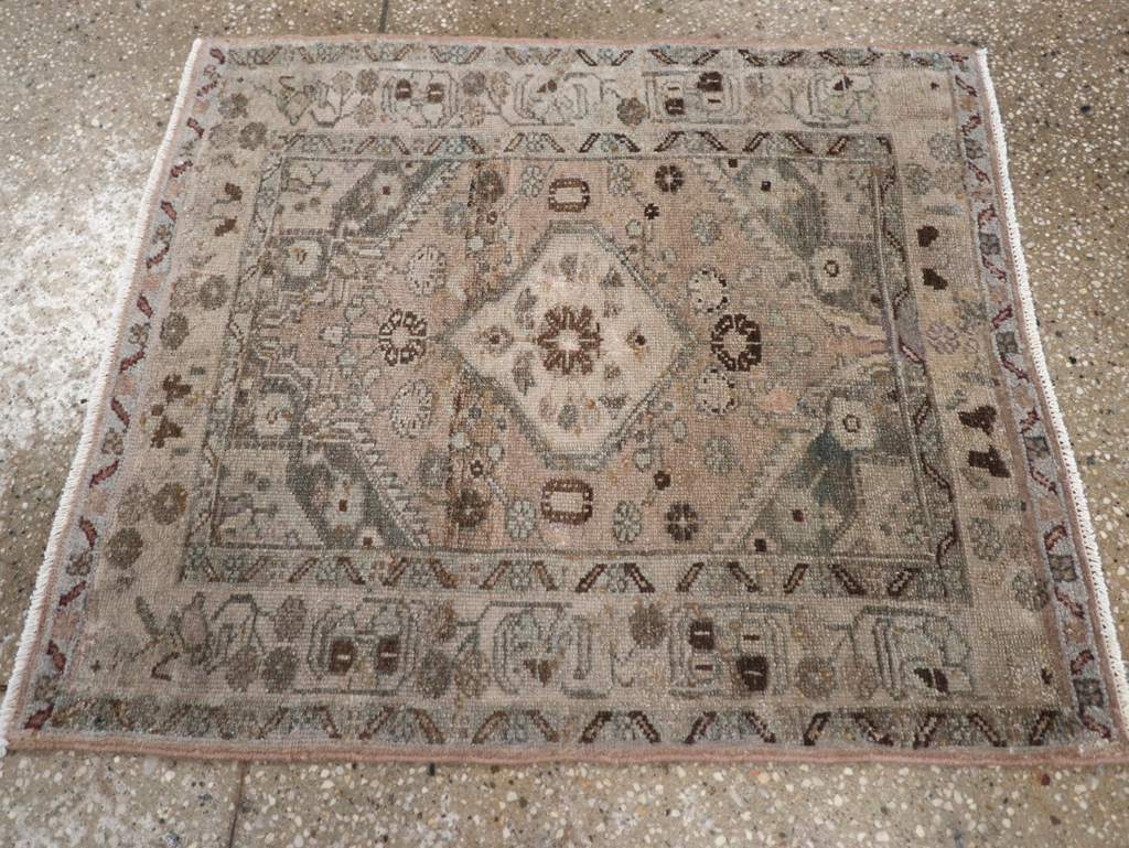 Vintage Persian Malayer Square Rug, No.21626 - Gsblank