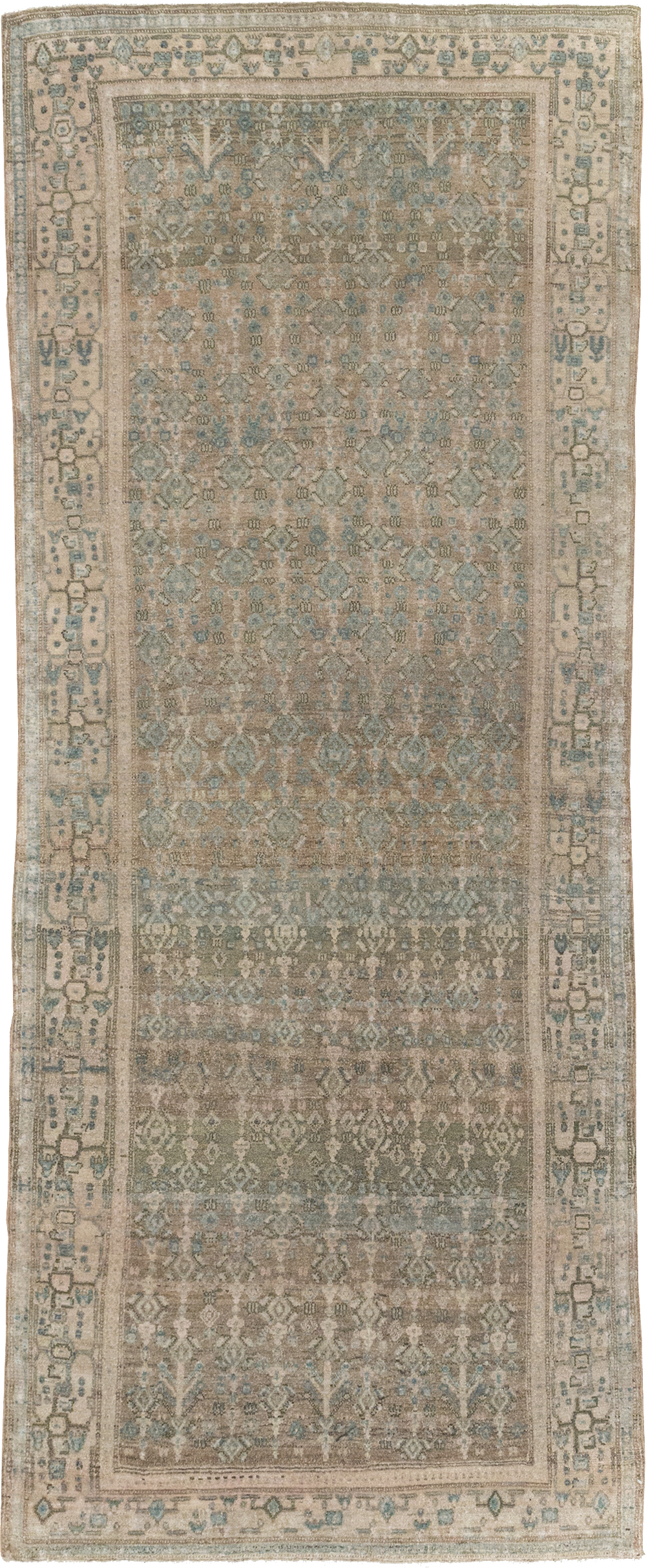 Vintage Senneh Malayer Runner, No.21630 - Gsblank