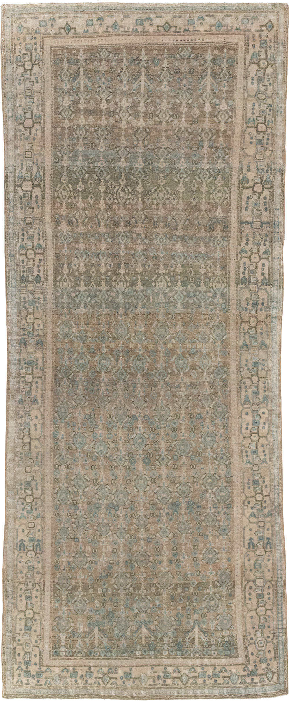 Vintage Senneh Malayer Runner, No.21630 - Gsblank