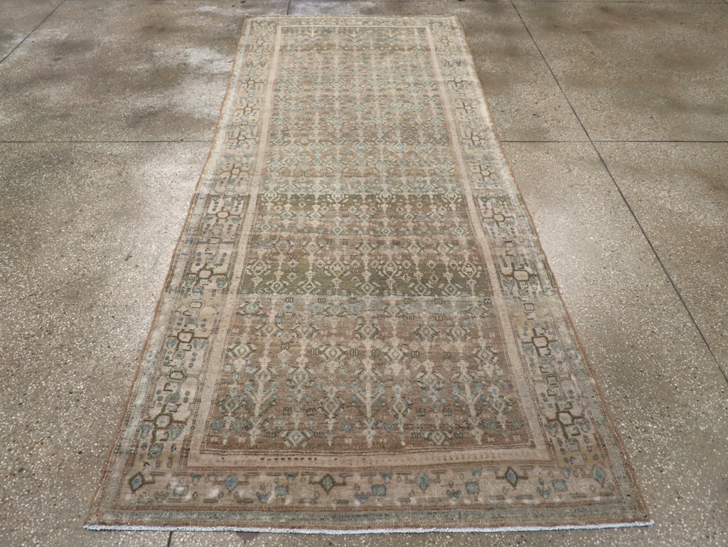 Vintage Senneh Malayer Runner, No.21630 - Gsblank