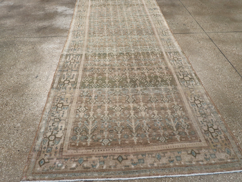 Vintage Senneh Malayer Runner, No.21630 - Gsblank