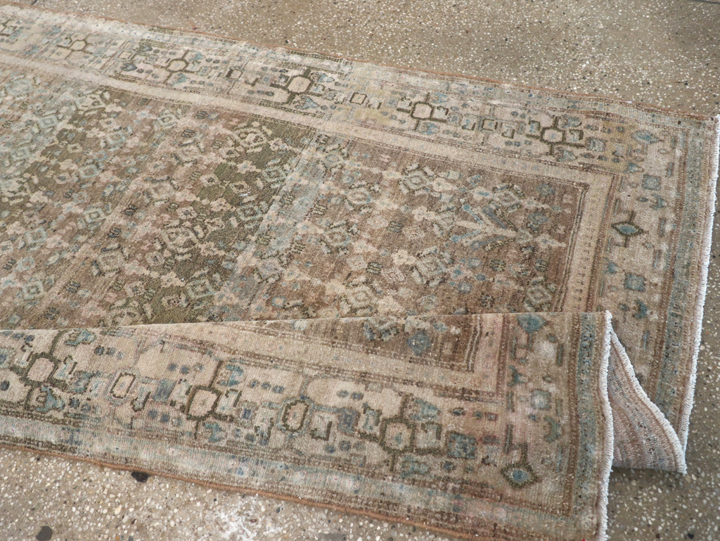 Vintage Senneh Malayer Runner, No.21630 - Gsblank