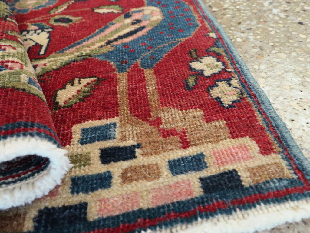 Vintage Persian Tabriz Pictorial Rug (Pair: 1 of 2), No.21643 - Gsblank