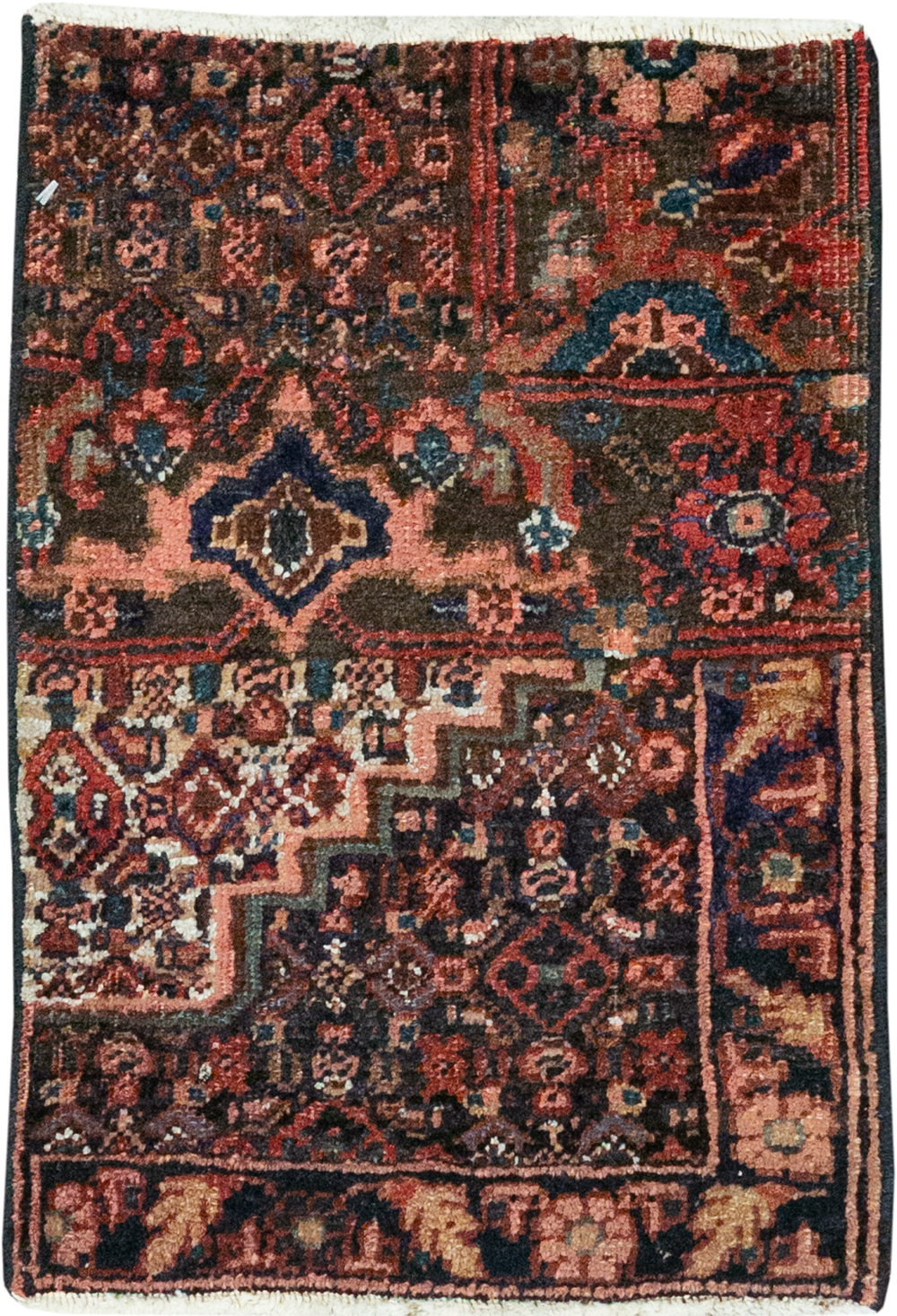 Vintage Persian Kurdish Sampler Rug, No.21644 - Gsblank
