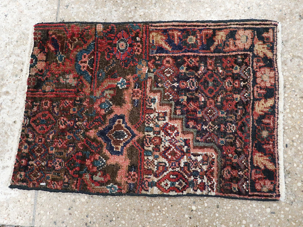 Vintage Persian Kurdish Sampler Rug, No.21644 - Gsblank