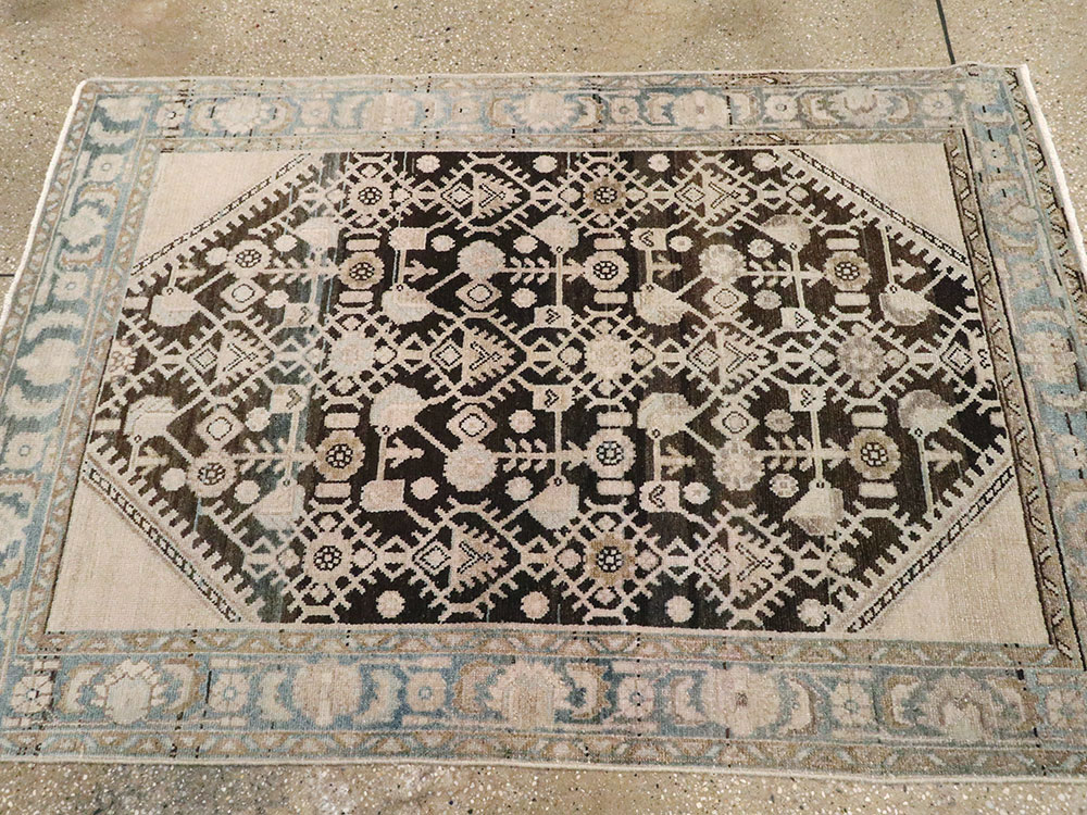 Vintage Persian Malayer Rug, No.21656 - Gsblank