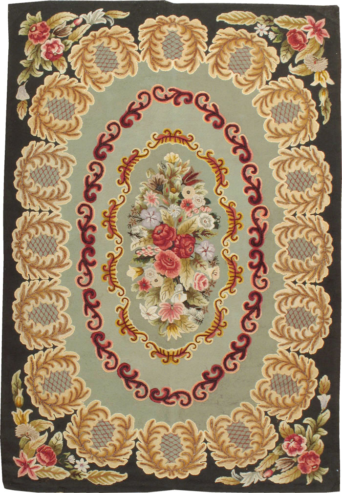 Antique American Hook Rug, No.21695 - Gsblank