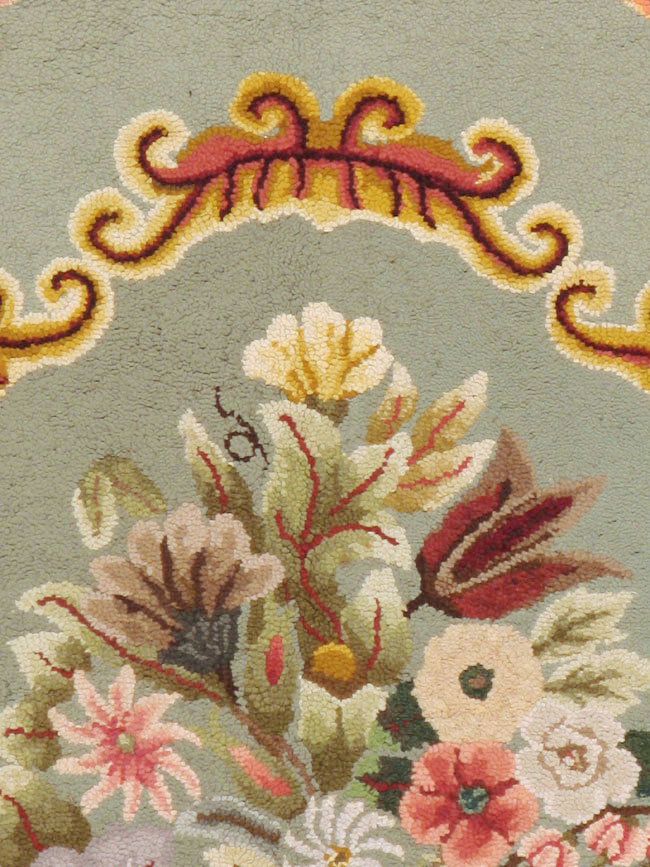 Antique American Hook Rug, No.21695 - Gsblank