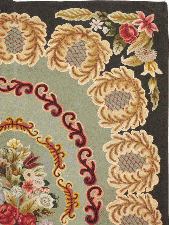Antique American Hook Rug, No.21695 - Gsblank