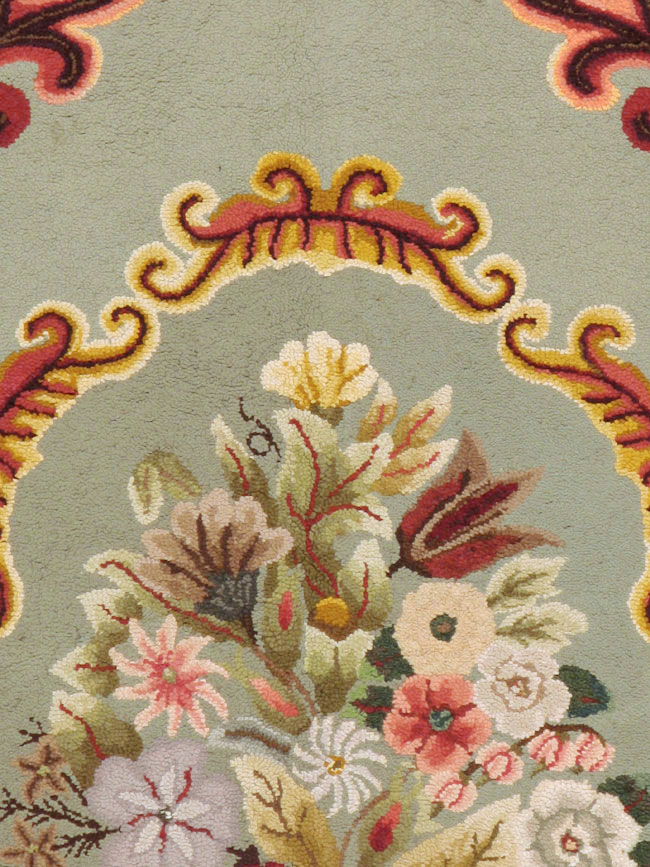 Antique American Hook Rug, No.21695 - Gsblank