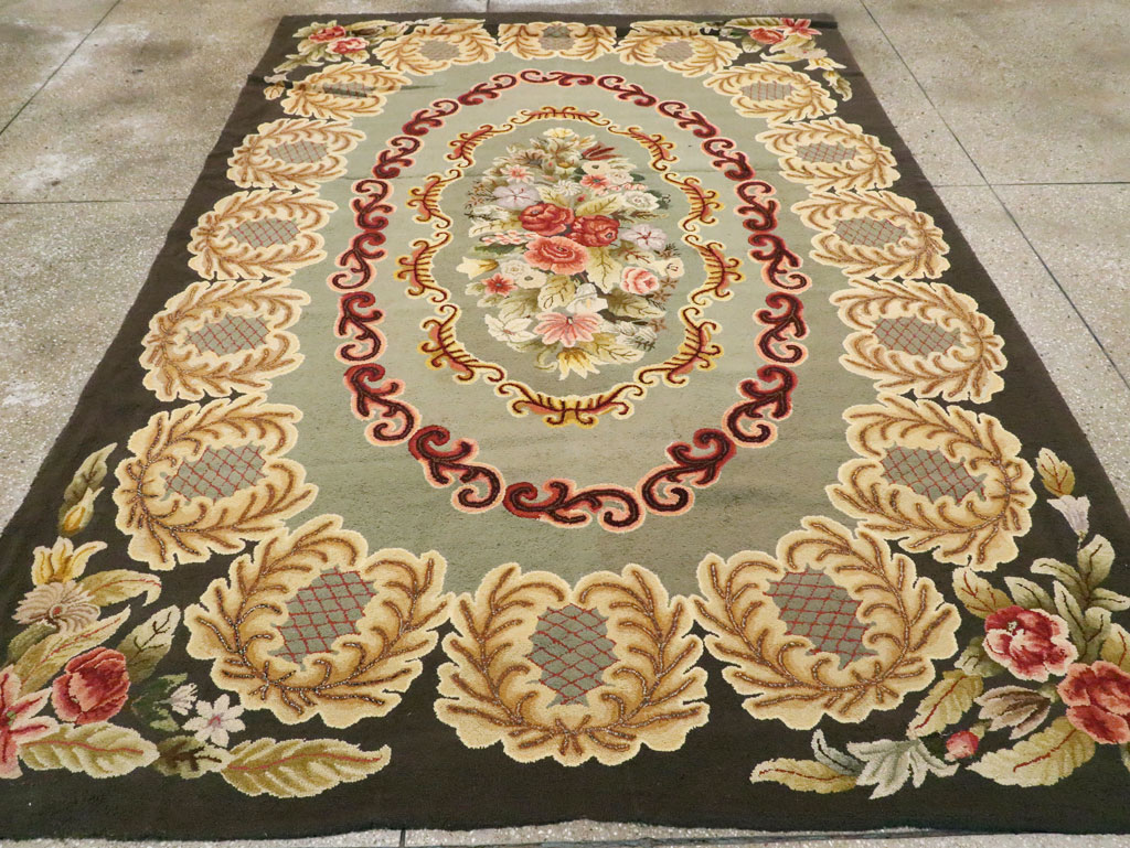 Antique American Hook Rug, No.21695 - Gsblank