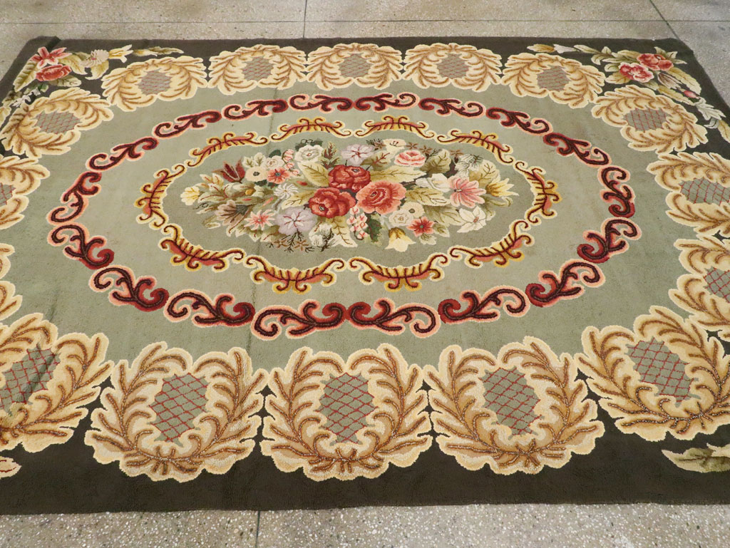 Antique American Hook Rug, No.21695 - Gsblank
