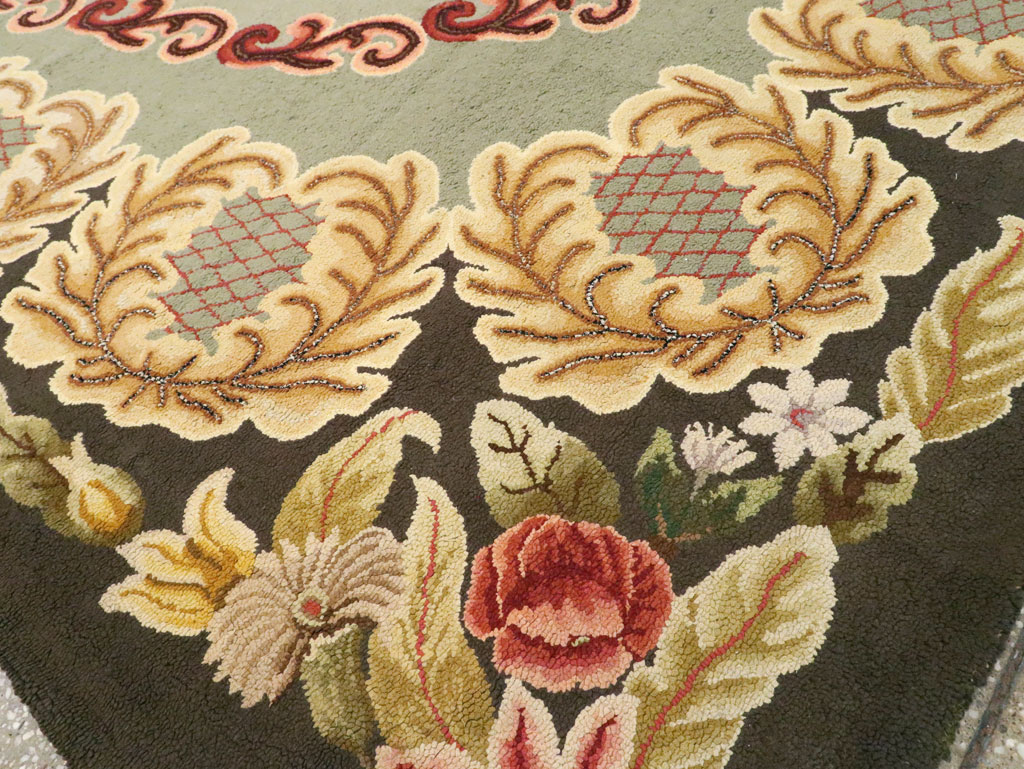 Antique American Hook Rug, No.21695 - Gsblank