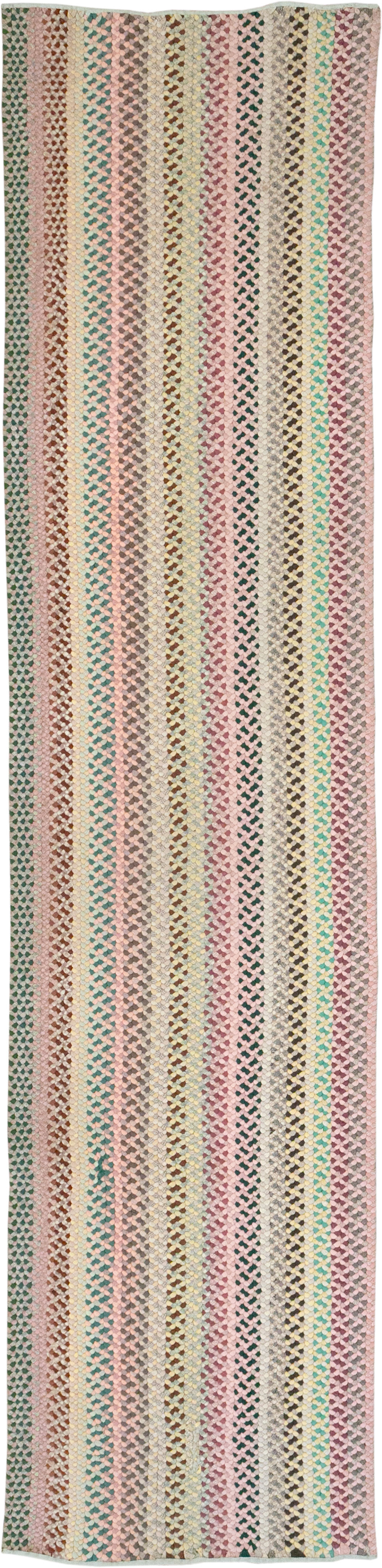 Vintage American Braided Runner, No.21697 - Gsblank