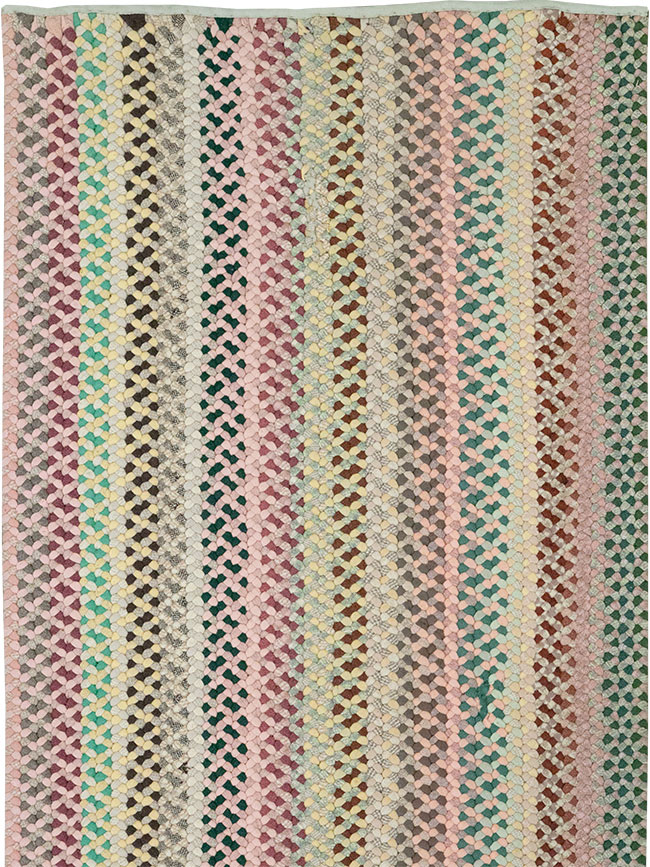 Vintage American Braided Runner, No.21697 - Gsblank