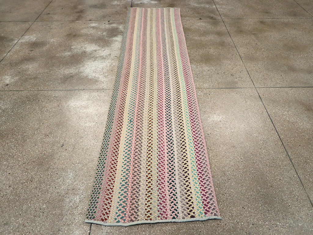 Vintage American Braided Runner, No.21697 - Gsblank