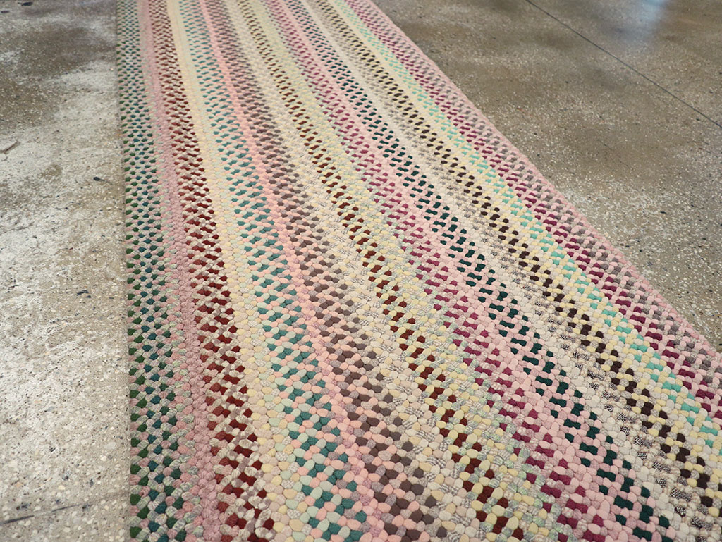 Vintage American Braided Runner, No.21697 - Gsblank