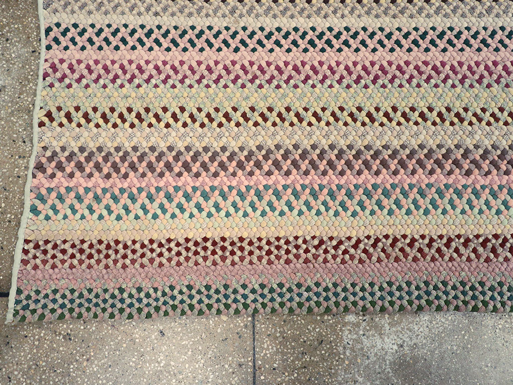 Vintage American Braided Runner, No.21697 - Gsblank