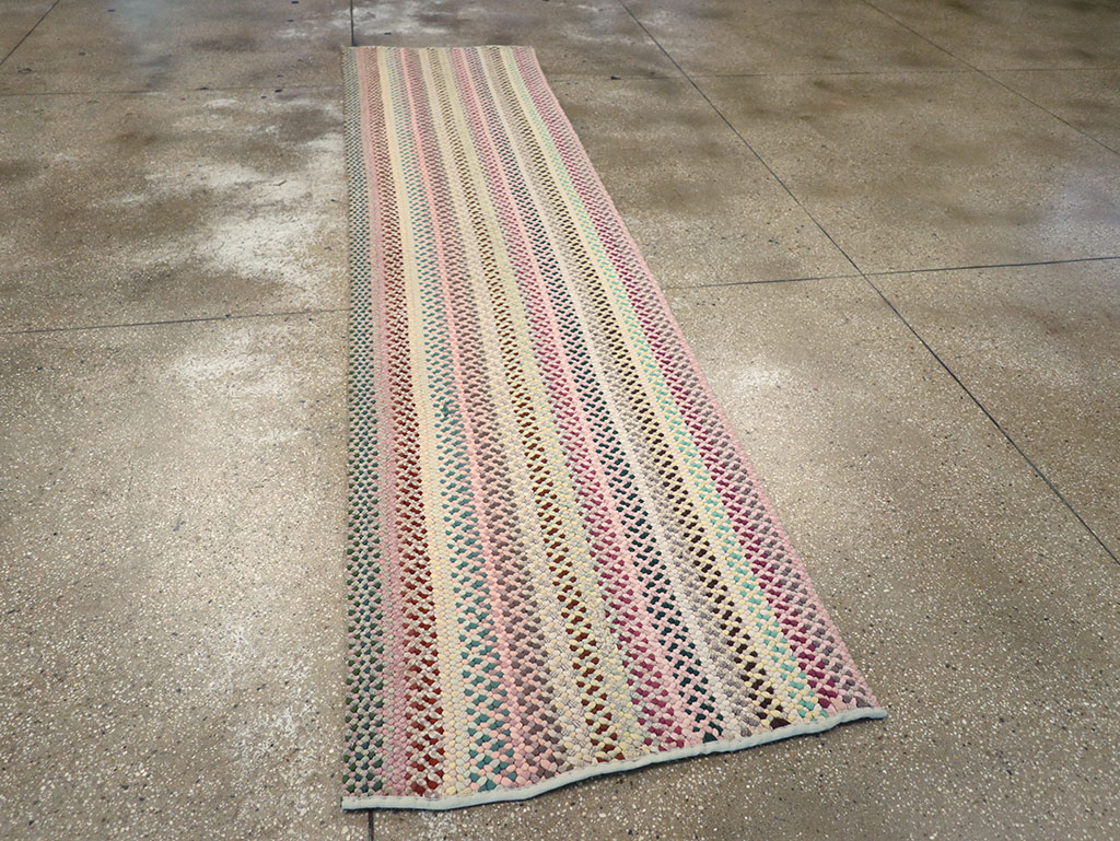 Vintage American Braided Runner, No.21697 - Gsblank