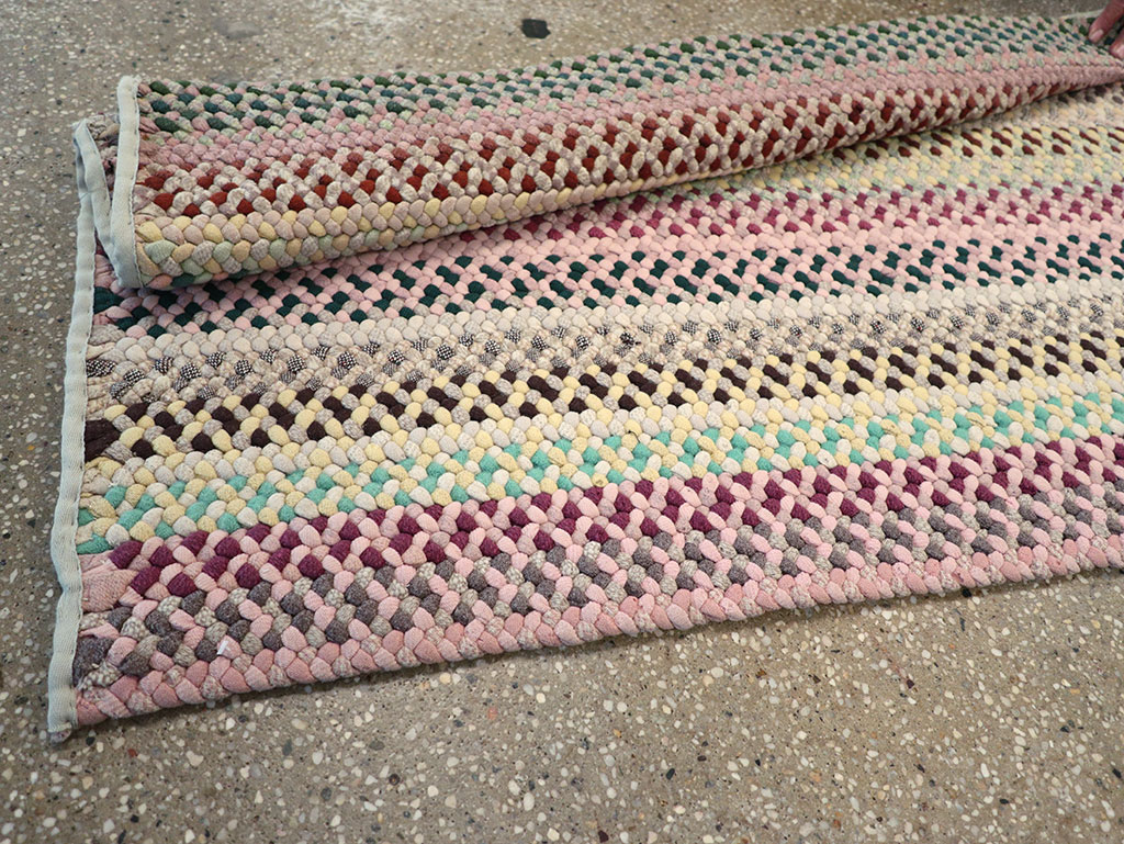 Vintage American Braided Runner, No.21697 - Gsblank