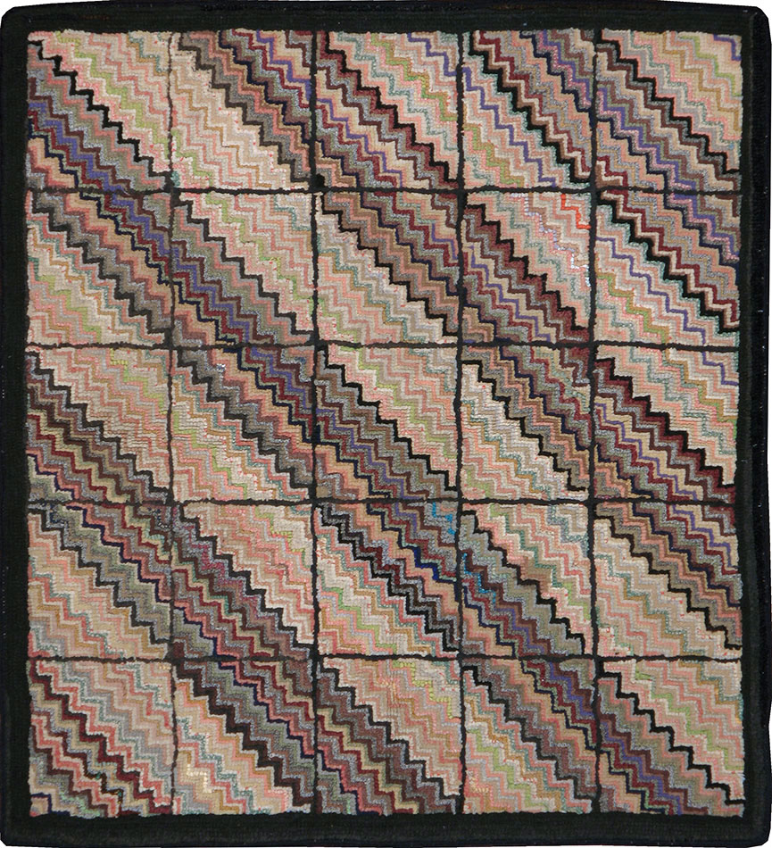Antique American Hook Rug, No.21699 - Gsblank